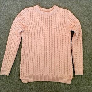 Zara • Side zip cable knit sweater size small